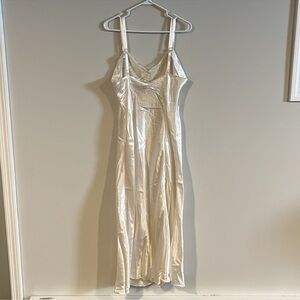 Victoria's Secret Cream Satin Fabric